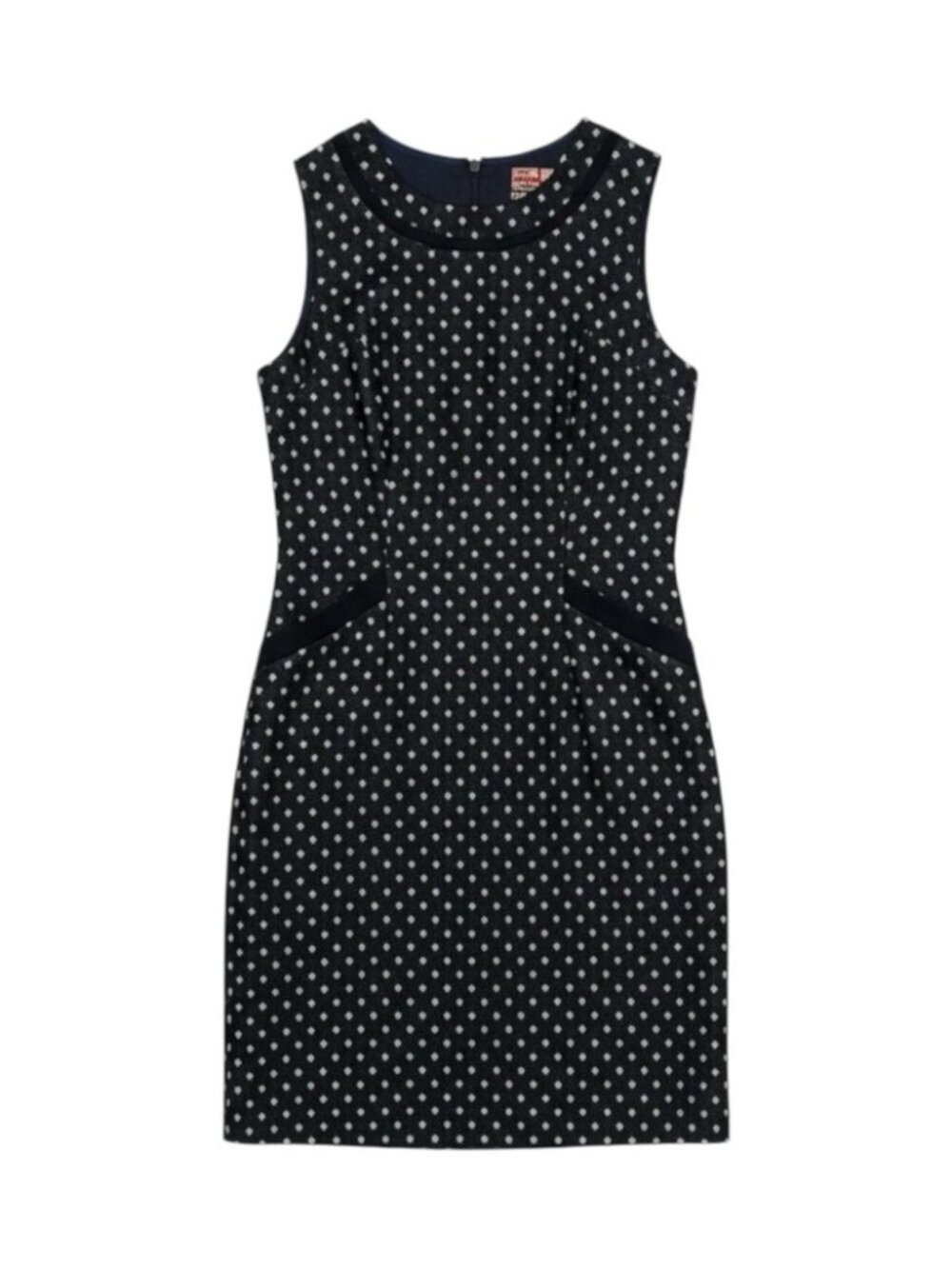 Boden Dress Women’s Size 4 US Long Black Ivory Deborah Tweed Wool Shift - Picture 1 of 9